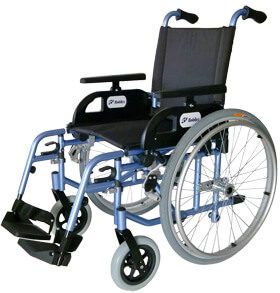Wózek inwalidzki ręczny aluminiowy Flipper