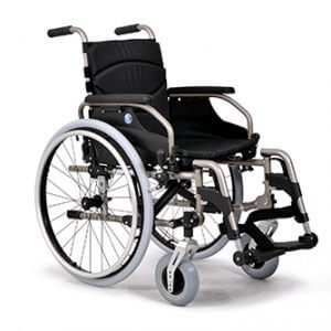 Wózek inwalidzki ze stopów lekkich z taśmami V300 Vermeiren