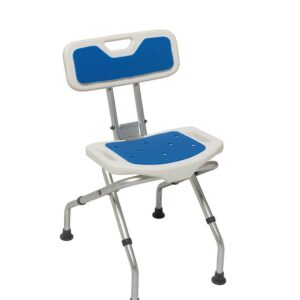 Taboret prysznicowy składany z oparciem BLUE SEAT