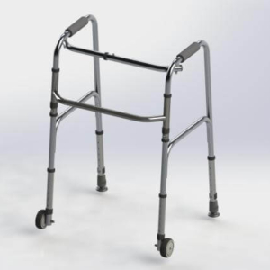 AT02002 balkonik kroczący z dwoma kółkami